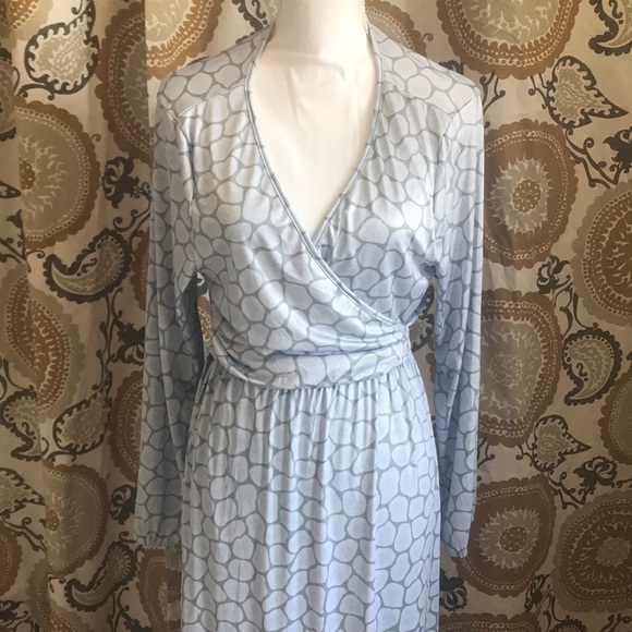 Blue wrap dress - Picture 3 of 4